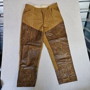Vintage Winchester Brush Hunting Pants 38x30 Brown 100% Cotton